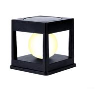 Outdoor Solar Post Lamp Waterproof Design for Wooden Fences Bright Lighting for Garden and Patio Areas (Warm light)