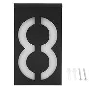 Outdoor Solar Power LED Number Sign Light Hotel Store Entrance Address Lights (Number 8)