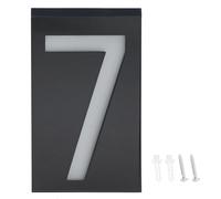 Outdoor Solar Power LED Number Sign Light House