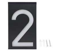 Outdoor Solar Power LED Number Sign Light House