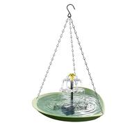 Outdoor Solar Powered Bird Bath Heart Shape Weatherproof Durable Fountain Easy Installation Decorative Water Basin for Garden Pond Pool Yard Patio Oi