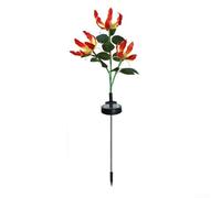 Outdoor Solar Powered Garden Stake Light with Flickering LED Flame Effect for Patios and Lawns, Plastic Design for Extended Evening Lighting