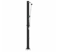 vidaXL Outdoor Solar shower Black 217 cm PVC and Aluminium