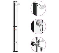 vidaXL Outdoor Solar Shower with Shower Head and Faucet 35 L Showering Stand
