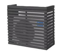Outdoor Solid Wood Air Conditer Cover - Weatherproof AC Unit Fence & Plant Sto, 120x60x105cm, Slish Protect for Garden & Patio Decor