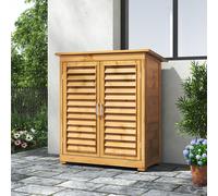 Outdoor Solid Wood Storage Cabinet shed