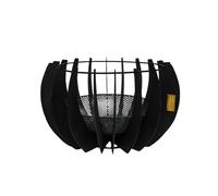 Outdoor Solis Fire Pit in Matt Black H30CM W50CM