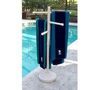 Outdoor Spa and Pool Towel Rack - Bone