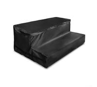Outdoor Spa Step Cover Heavy Duty Ox, Cloth Waterproof Rain Snow Dust Proof UV Resistant Storage Bag with U-Zipper, for Hot TUBs BathTUBs Steps Black(420D)