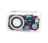 Outdoor Speakers, Wireless Speaker, Vibrant Sounding Audio, Robot Style Wireless Speaker with 3D Surround Sound and Colorful LED for Beach Party Camping