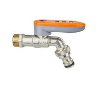 Outdoor Spigot with Combination Lock - Brass Garden Faucet for Irrigation and Water Conservation, Secure Anti-Theft Device for Apartment, Farm, Home, Dorm, or Restaurant, Heavy Duty Brass Build, Box P