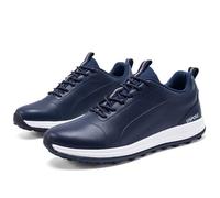 Outdoor Spiked Trainers,Men's Waterproof Golf Shoes,Women Men Non Slip Golfers Training Sneakers,Casual Spiked Trainers,Non Slip,Comfortable,Lightweight,for Golf & Everyday Wear Blue