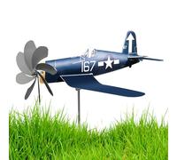 Outdoor Spinners for Yard | Metal Aircraft Wind Spinner Decorations - Decorative Pinwheels Weather-resistant for Outdoor Lawn Terrace Corridor Parties