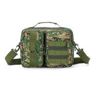 Outdoor Sports Hunting Molle Tactical Handbags Shoulder Camping Hiking Travel Climbing Fishing Crossbody Bags for Man(Jungle digital)