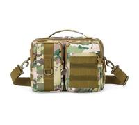Outdoor Sports Hunting Molle Tactical Handbags Shoulder Camping Hiking Travel Climbing Fishing Crossbody Bags for Man(CP camouflage)
