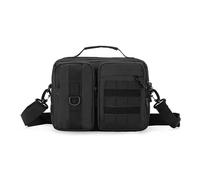Outdoor Sports Hunting Molle Tactical Handbags Shoulder Camping Hiking Travel Climbing Fishing Crossbody Bags for Man(Black)