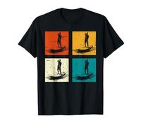 Outdoor Sports Paddleboarder Stand Up Paddling Pop Art SUP T-Shirt