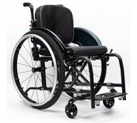 Outdoor Sports Wheelchair,Lightweight,Portable Folding,Compact Design | Non-Slip Grip,Double-Brake Design,Quick Release Wheels,Adjustable foot pedal,Removable Cushions(38cm/14.9in)