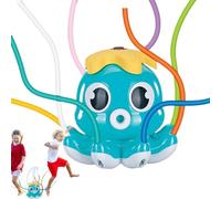 Outdoor Sprinkler | Octopus Shaped Play Sprinkler with 8 Swing Tubes - Water Feature for Garden Boys Girls 3 Years and Up Beach Park Backyard Patio