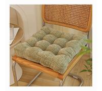 Outdoor Square Chair Cushion Set of 2 Thick Seat Pad for Indoor/Outdoor Use Solid Color Cushions 50x50cm Comfortable Foam Padding for Garden Chairs Patio Fur