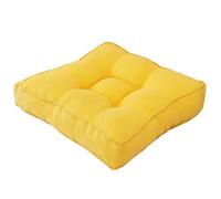 Outdoor Square Cushion Large Soft Non-Slip Cotton-Linen Pillow Thick 40x40x10 cm Solid Color Ideal for Patio Garden and Home Use