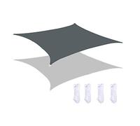 Outdoor Square Sail Shade Canopy95% UV Protection Waterproof & Durable for Garden Patio LawnDark Gray 4x4m Ideal for Sunshade & Outdoor Living Spaces