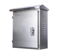 Outdoor Stainless Steel Electrical Enclosure - Wall Mounted Junction Box with Mounting Plate for Secure Electrical Connections
