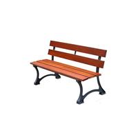 Outdoor Stainless Steel Park BenchGarden Leisure Seat with Backrest Outdoor Fur for Patios Yards and LandscapesModern Design for Comfort and Style