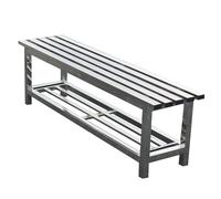 Outdoor Stainless Steel Patio Bench, 660lbs Capacity, 47in for Front Porches, Parks, Locker Rooms & Bathrooms, Ideal for Shoe Changing & Relaxation
