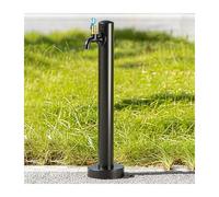 Outdoor Stainless Steel Vertical Water Column 60cm Garden Water Feature for Lawns Patios & Backyards Cylindrical Design Perfect for Landscaping.