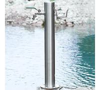 Outdoor Stainless Steel Vertical Water Column, Garden Water Column Water Dispenser Water Distributor, Yard Frost-Proof Hydrant Faucet Feature Fountain, for Watering/Irrigation/Washing