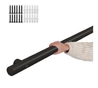 Outdoor Stair Railing, Black Stainless Steel il, Complete Kit with Various Sizes, Wall-Mounted for Indoor & Outdoor Use (420cm/14ft, 100cm/3.3ft)