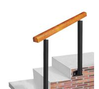 Outdoor Stair Railing for 1-3 Steps, Adjustable Slope Handrail for Porch and Deck Safety