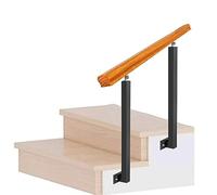 Outdoor Stair Railing for Front Porch Steps, Solid Wood Transitional Adjustable Railings for Side Walls