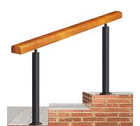 Outdoor Stair Railing Kit, 1.1ft ~ 5ft Handrails 0-5 Steps, Adjustable Angle Hand Rail for Outside Steps, Transitional Handrail Picket for Indoor Outdoor Steps, for Garden Porch(150cm/59inch)