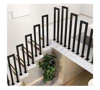Outdoor Stair Railing U-Shaped il for Steps Indoor Banister Iron Loft Porch Deck il Durable Black Stair Railing (Size: U 75cm)