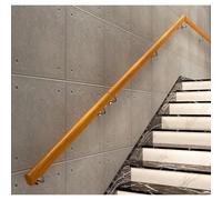 Outdoor Stair Railing - Wall-Mounted Wooden il for Steps - Indoor Stair Railing Kit with Stainless Steel Brackets -Corridor Safety Rail