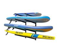Outdoor Standup Paddleboard Rack Wall Mount, Holds 400 Lbs, Adjustable Storage Stand, HeavyDuty Metal Organizer