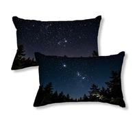Outdoor Starry Sky Cushion Covers 50x80, Linen Pillow Cases 2 Pack, Cod263