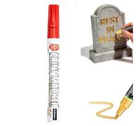 Outdoor Stone Monument Paint Pen 3mm Waterproof Sunproof Paint Marker For Drawing Coloring On Gravestones And Tombstone,Quick-Dry Weather-Resistant Stone Touch-Up Marker
