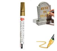 Outdoor Stone Monument Paint Pen 3mm Waterproof Sunproof Paint Marker For Drawing Coloring On Gravestones And Tombstone,Quick-Dry Weather-Resistant Stone Touch-Up Marker