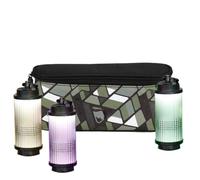 Outdoor Storage Bag with Handle, Portable Lamp Organizer Bag,Portable Organizer Bag Lamp Storage Bag | Detachable Camping Bag with Compartment, Dark Green Tea, Consulte la descripción, See description