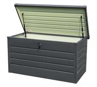 Outdoor Storage Box 350L Metal Lockable Utility Chest Cushion Shed Patio