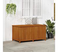 Outdoor Storage Box Solid Acacia Wood 150x80x75cm Natural Wood Zipped Bag w/2Gas