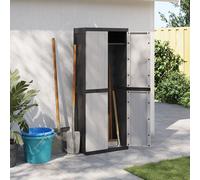 Outdoor Storage Cabinet Terrace Patio Garden Cabinet Tool Cupboard PP vidaXL