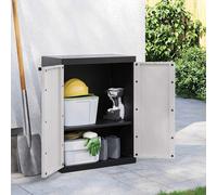 Outdoor Storage Cabinet Terrace Patio Garden Cabinet Tool Cupboard PP vidaXL