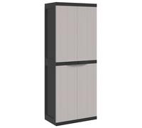 Outdoor Storage Cabinet Terrace Patio Garden Cabinet Tool Cupboard PP vidaXL