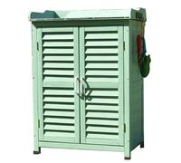 Outdoor Storage Cabinets Garden Wooden Cabinets Garden Tool Sheds Sundries Storage Cabinet Rain And Sun Protection(Color:A)