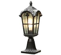 Outdoor Street Lamp/Post Lights Vintage Style - Garden Path Lighting Classic Design - Retro Aluminum Post Lantern, IP55 E27 max 80 W (Without Bulb)