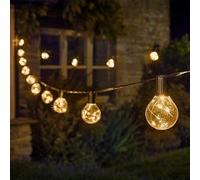 Outdoor String Lights Mains Powered - Fairy Lights - Waterproof Garden String Lights Plug in, for Patio, Pergola, Gazebo, Wedding, Party & Outdoor LED String Lights (10, White Firefly)